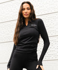 We Are Fit Black Ribbed Seamless Longsleeve