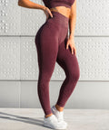 We Are Fit Vintage Plum Lux Rib Seamless Tights