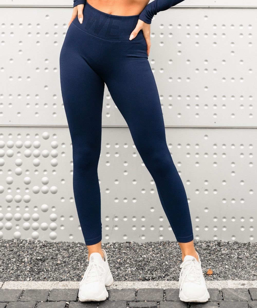 We Are Fit Blueberry Lux Rib Seamless Tights