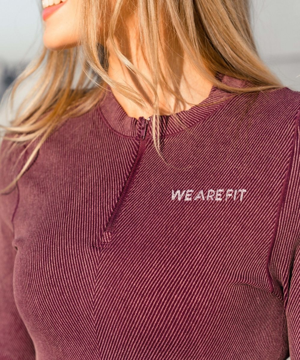 We Are Fit Vintage Plum Lux Rib Longsleeve