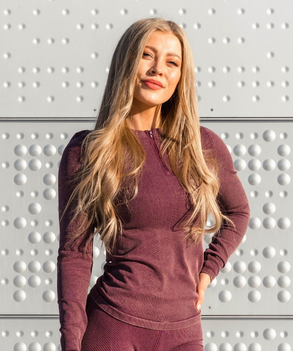 We Are Fit Vintage Plum Lux Rib Longsleeve