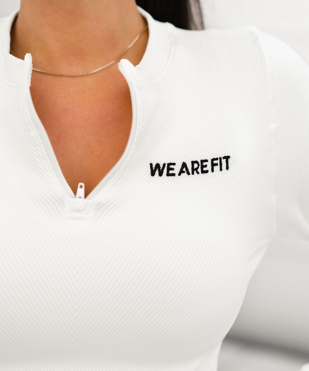 We Are Fit Off-White Lux Rib Seamless Longsleeve