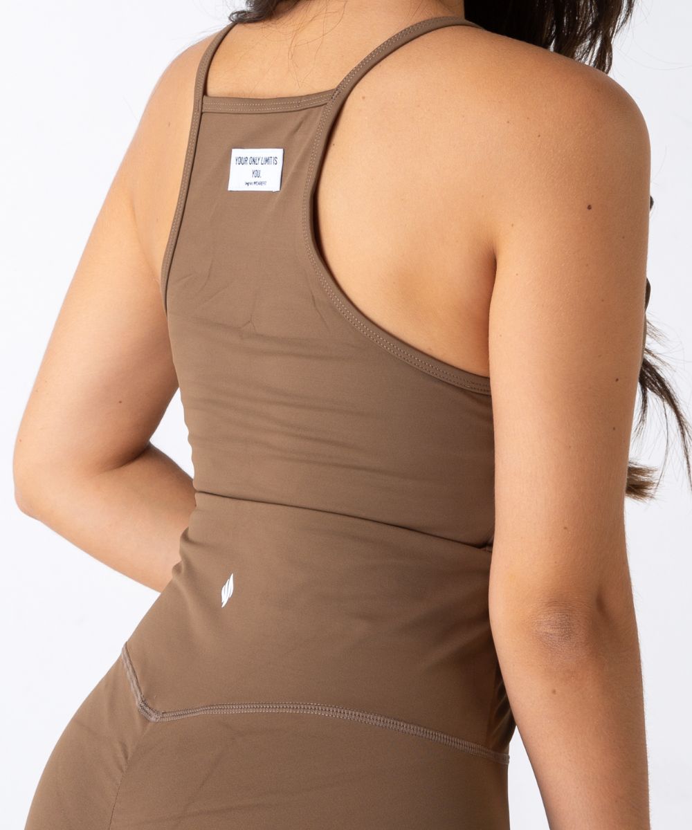 We Are Fit Chocolate Sporty Crop Top
