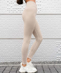 We Are Fit Vintage Beige Lux Rib Seamless Tights