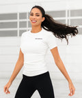 We Are Fit Off-White Lux Rib Seamless Tee