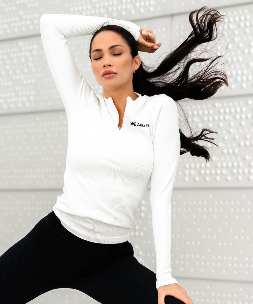 We Are Fit Off-White Lux Rib Seamless Longsleeve
